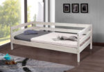 Ліжко СКАЙ-3 односпальне з масиву вільхи білений дуб