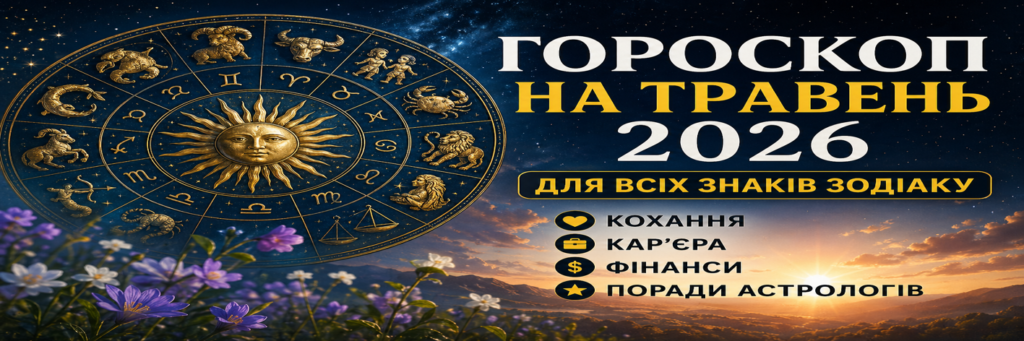 Гороскоп на травень 2026 для всіх знаків зодіаку — точний прогноз