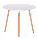 Стіл обідній СІРІУС (Китай) MDF (D=80cm), білий