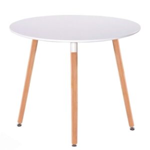 Стіл обідній СІРІУС (Китай) MDF (D=80cm), білий